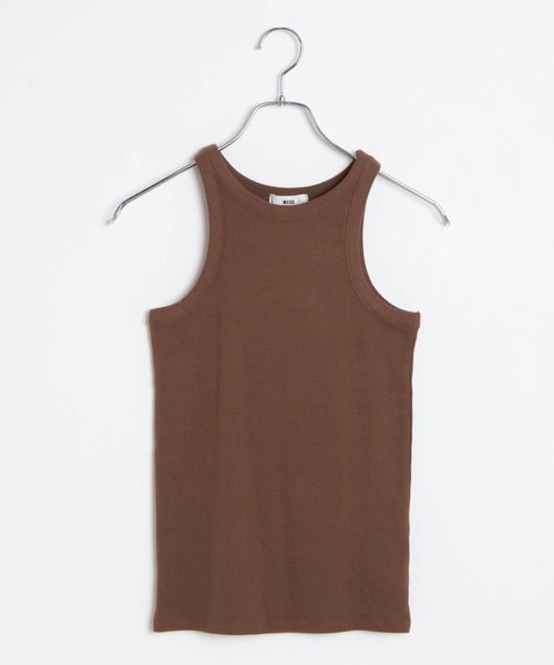 WEGO（ウィゴー）の「WEGO/アメスリリブタンクトップ（タンクトップ・レディース・ブラック/グリーン/ブラウン・FREE）」の8枚目の写真