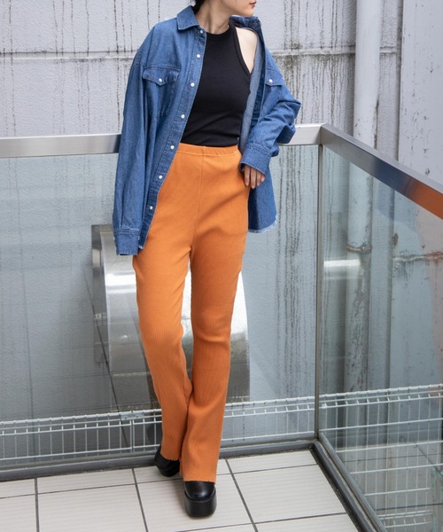 WEGO（ウィゴー）の「WEGO/アメスリリブタンクトップ（タンクトップ・レディース・ブラック/グリーン/ブラウン・FREE）」の4枚目の写真