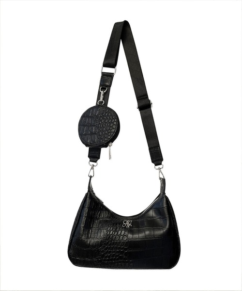 ANDGEEBEE(アンジービー)の「ポーチ付きクロコショルダーバッグ(ショルダーバッグ・レディース・ブラック・FREE)」の18枚目の写真