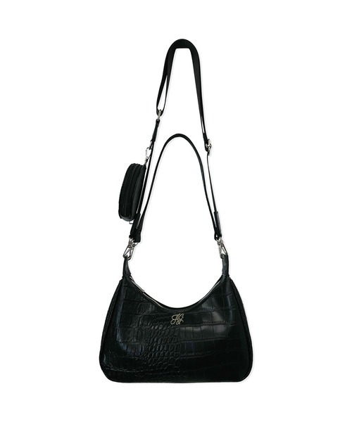 ANDGEEBEE(アンジービー)の「ポーチ付きクロコショルダーバッグ(ショルダーバッグ・レディース・ブラック・FREE)」の22枚目の写真