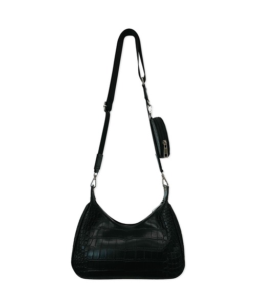 ANDGEEBEE(アンジービー)の「ポーチ付きクロコショルダーバッグ(ショルダーバッグ・レディース・ブラック・FREE)」の21枚目の写真