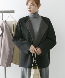 URBAN RESEARCH ROSSO | カシミヤシルクミドルリバーコート(その他アウター)