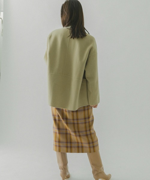 URBAN RESEARCH ROSSO（アーバンリサーチロッソ）の「カシミヤシルクミドルリバーコート（その他アウター・レディース・ブラック系その他/ブラウン系その他/イエロー系その他・FREE）」の10枚目の写真