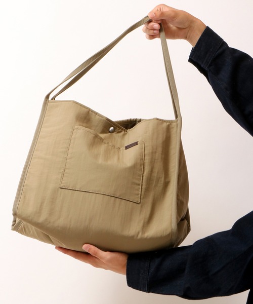Healthknit Product(ヘルスニットプロダクト)の「【Healthknit Product】マットナイロン2WAYトート(トートバッグ・メンズ・ベージュ/カーキ/ブラック・FREE)」の22枚目の写真