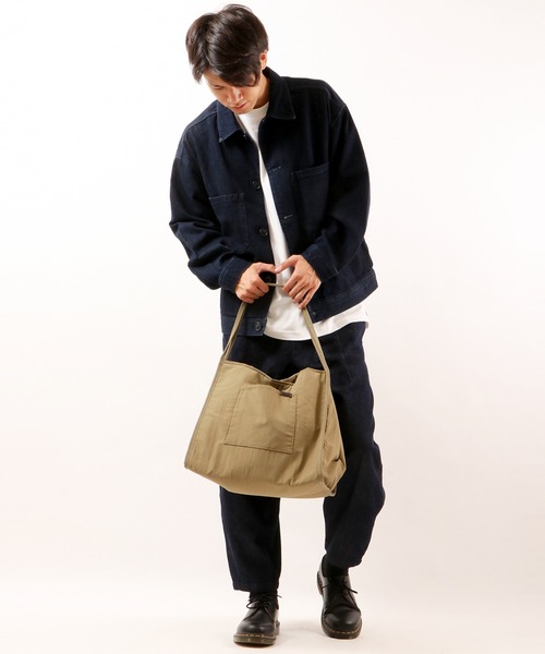 Healthknit Product(ヘルスニットプロダクト)の「【Healthknit Product】マットナイロン2WAYトート(トートバッグ・メンズ・ベージュ/カーキ/ブラック・FREE)」の18枚目の写真
