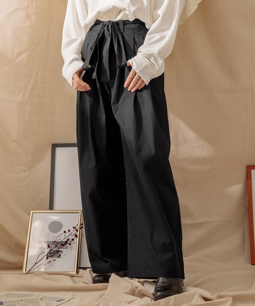 Adoon plain(アドーンプレーン)の「【Adoon plain】ベルト付き4タックパンツ(その他パンツ・メンズ・ブラック/グリーン/オレンジ系その他・SMALL/MEDIUM/LARGE)」の11枚目の写真