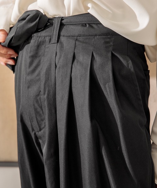 Adoon plain(アドーンプレーン)の「【Adoon plain】ベルト付き4タックパンツ(その他パンツ・メンズ・ブラック/グリーン/オレンジ系その他・SMALL/MEDIUM/LARGE)」の16枚目の写真