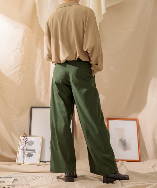 Adoon plain(アドーンプレーン)の「【Adoon plain】ベルト付き4タックパンツ(その他パンツ・メンズ・ブラック/グリーン/オレンジ系その他・SMALL/MEDIUM/LARGE)」の12枚目の写真