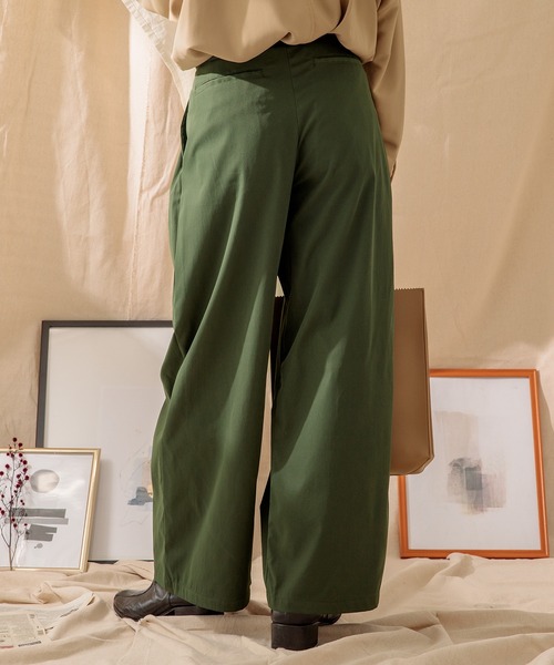 Adoon plain(アドーンプレーン)の「【Adoon plain】ベルト付き4タックパンツ(その他パンツ・メンズ・ブラック/グリーン/オレンジ系その他・SMALL/MEDIUM/LARGE)」の21枚目の写真