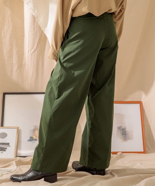 Adoon plain(アドーンプレーン)の「【Adoon plain】ベルト付き4タックパンツ(その他パンツ・メンズ・ブラック/グリーン/オレンジ系その他・SMALL/MEDIUM/LARGE)」の17枚目の写真