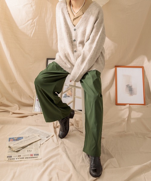 Adoon plain(アドーンプレーン)の「【Adoon plain】ベルト付き4タックパンツ(その他パンツ・メンズ・ブラック/グリーン/オレンジ系その他・SMALL/MEDIUM/LARGE)」の6枚目の写真