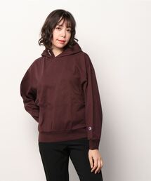 【Champion/チャンピオン】レディース ロングスリーブフーデッドTシャツ
