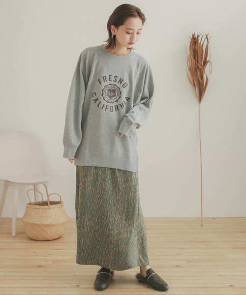 SENSE OF PLACE by URBAN RESEARCH（センスオブプレイスバイアーバンリサーチ）の「ソフトストライプナロースカート（スカート・レディース・グリーン系その他/ブラック系その他/ベージュ系その他・ONE）」の10枚目の写真