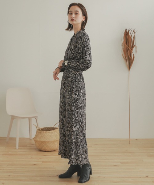 SENSE OF PLACE by URBAN RESEARCH（センスオブプレイスバイアーバンリサーチ）の「ソフトストライプナロースカート（スカート・レディース・グリーン系その他/ブラック系その他/ベージュ系その他・ONE）」の22枚目の写真