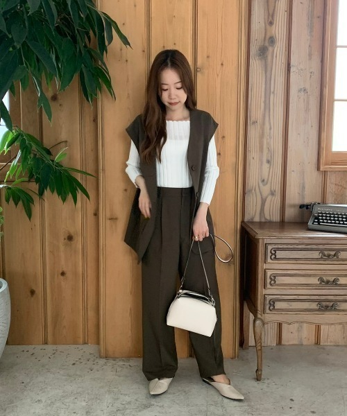 fifth(フィフス)の「フロントタックルーズスラックス(その他パンツ・レディース・ブラック/モカ/ライトベージュ・SMALL/MEDIUM)」の22枚目の写真