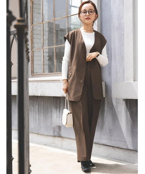 fifth(フィフス)の「フロントタックルーズスラックス(その他パンツ・レディース・ブラック/モカ/ライトベージュ・SMALL/MEDIUM)」の4枚目の写真