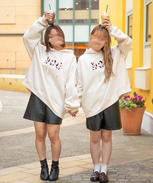 PairPair（ペアペア）の「ロゴBIGフーディー(ユニセックス)（パーカー・レディース・カーキ/アイボリー/グレイッシュブルー・FREE）」の19枚目の写真