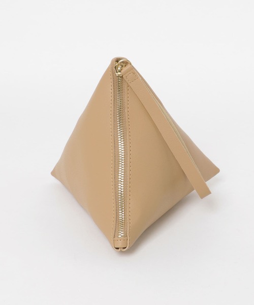 SMELLY(スメリー)の「サンカクミニポーチ(ポーチ・レディース・ブラック/ベージュ/ネイビー・-)」の10枚目の写真