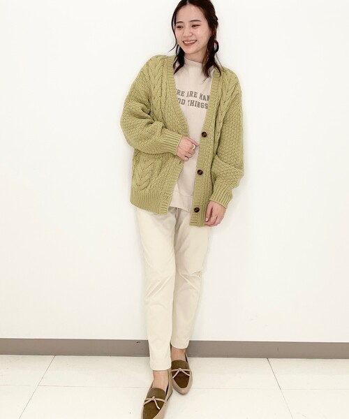 SHOO・LA・RUE(シューラルー)の「◆【S-3L】ストレッチ裏起毛イージーテーパードパンツ(その他パンツ・レディース・ブラック/アイボリー/サンドベージュ/キャメル・01/02/03/04/05)」の9枚目の写真