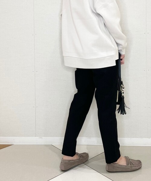 SHOO・LA・RUE(シューラルー)の「◆【S-3L】ストレッチ裏起毛イージーテーパードパンツ(その他パンツ・レディース・ブラック/アイボリー/サンドベージュ/キャメル・01/02/03/04/05)」の10枚目の写真