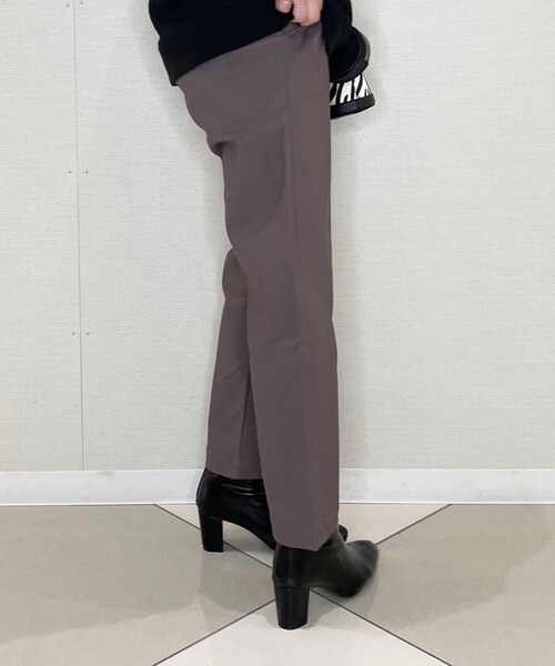 SHOO・LA・RUE(シューラルー)の「◆【S-3L】ストレッチ裏起毛イージーテーパードパンツ(その他パンツ・レディース・ブラック/アイボリー/サンドベージュ/キャメル・01/02/03/04/05)」の18枚目の写真