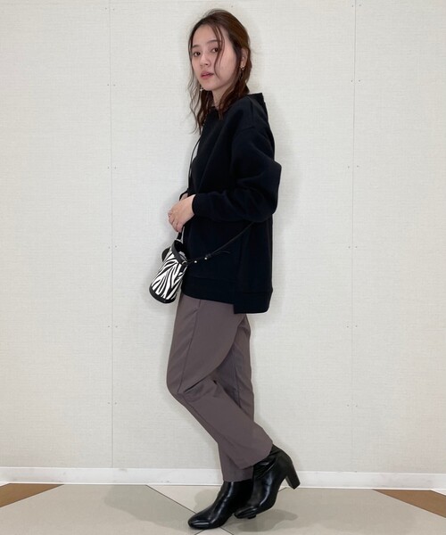 SHOO・LA・RUE(シューラルー)の「◆【S-3L】ストレッチ裏起毛イージーテーパードパンツ(その他パンツ・レディース・ブラック/アイボリー/サンドベージュ/キャメル・01/02/03/04/05)」の19枚目の写真