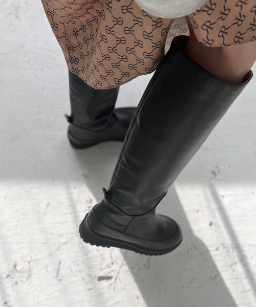 Track sole volume knee boots chs21a052-ファッション通販サイト  
