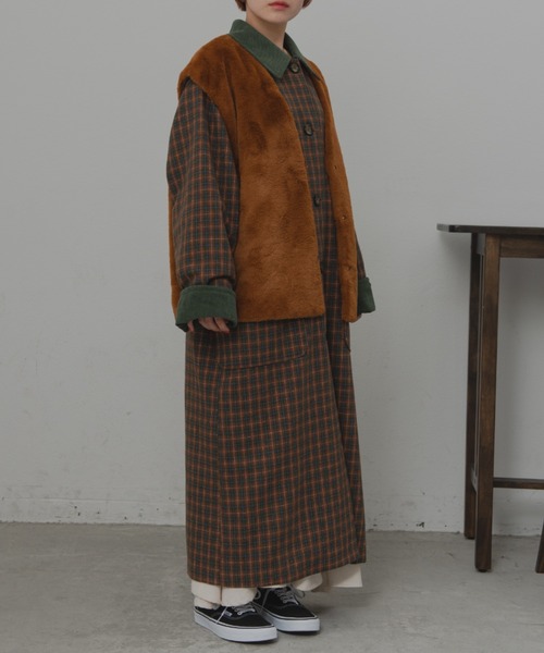 即購入⭕️ Classic Check Coat クラシックチェックコート Confirm チェスターコート コート AW ルーズシルエット Plain