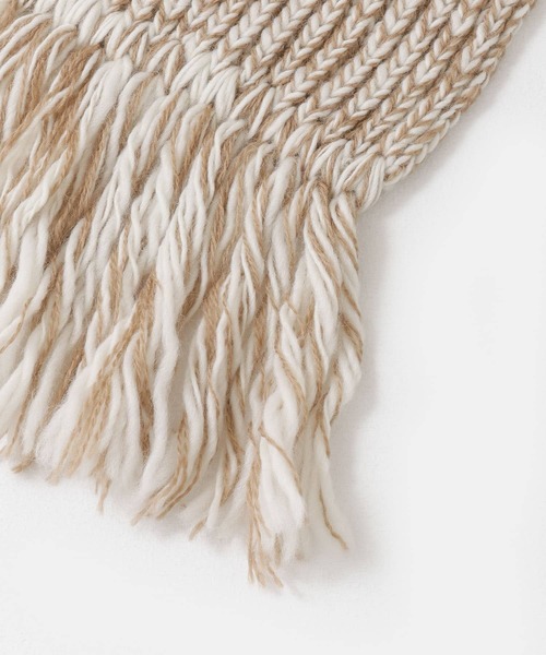 HIGHLAND 2000（ハイランドトゥーサウザンド）の「HIGHLAND 2000　Slub BW Scarf（マフラー・メンズ・ブラウン系その他/キャメル・-）」の5枚目の写真