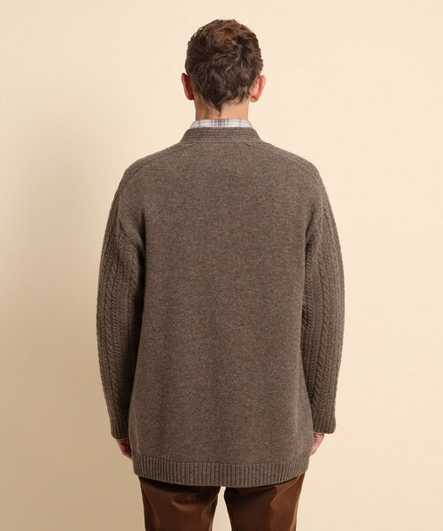 40ct&525(フォーティーカラッツアンドゴーニーゴ)の「無染色ウール カーディガン(カーディガン/ボレロ・メンズ・ブラウン系/ライトベージュ・02/03/04)」の8枚目の写真