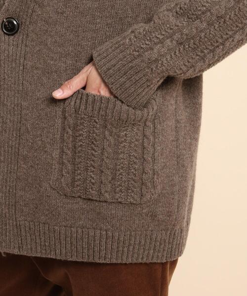 40ct&525(フォーティーカラッツアンドゴーニーゴ)の「無染色ウール カーディガン(カーディガン/ボレロ・メンズ・ブラウン系/ライトベージュ・02/03/04)」の11枚目の写真