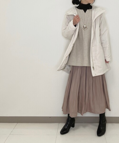 DRESKIP（ドレスキップ）の「◆撥水シームレスダウンコート（ダウンジャケット/コート・レディース・ブラック/アイボリー/ブラウン系その他・02/03/04）」の6枚目の写真