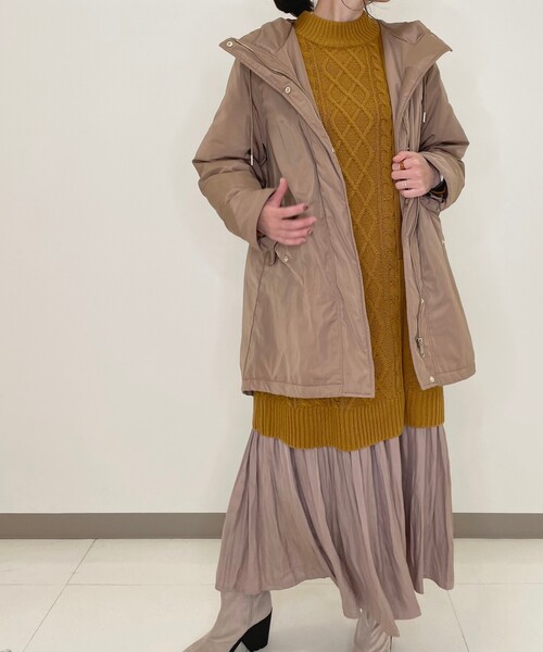 DRESKIP（ドレスキップ）の「◆撥水シームレスダウンコート（ダウンジャケット/コート・レディース・ブラック/アイボリー/ブラウン系その他・02/03/04）」の17枚目の写真