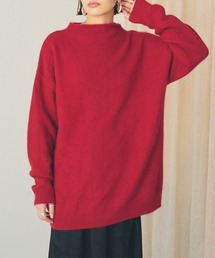 OUTERSUNSET | bottle neck raccoon knit pullover(ニット/セーター)