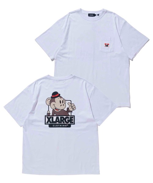 XLARGE（エクストララージ）の「KEITH S/S POCKET TEE（Tシャツ/カットソー・メンズ・ブラック/ホワイト/パープル・M/S/L/XL）」の2枚目の写真