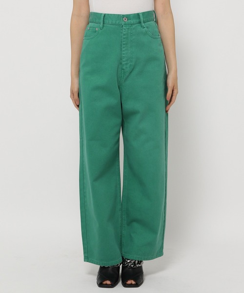 PAGEBOY（ページボーイ）の「カラーデニムセットアップパンツ（デニムパンツ・レディース・グリーン/ピンク・26inch/25inch）」の9枚目の写真