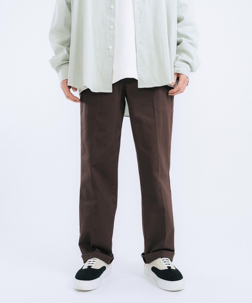 Ressaca（レサーカ）の「コットンツイル ワイドチノスケーターワークパンツ（チノパンツ・メンズ・ライトグレー/ブラック/ベージュ/パープル/ブラウン/レッド/カーキ/ブルー/グリーン/マスタード/チャコール・M/L/XL）」の5枚目の写真
