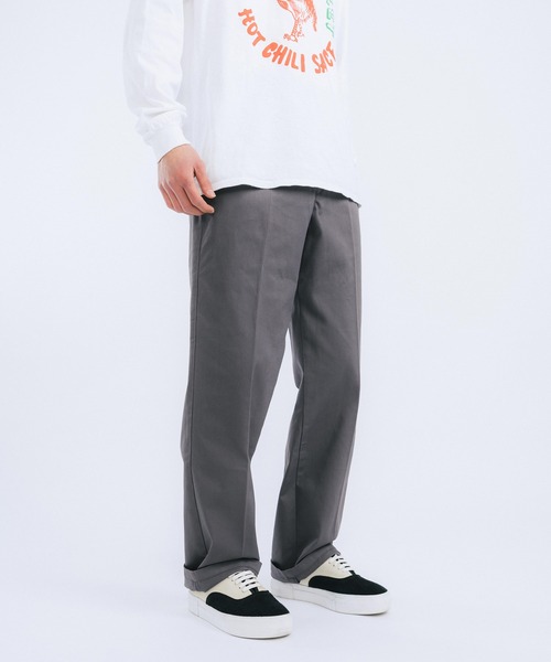 Ressaca（レサーカ）の「コットンツイル ワイドチノスケーターワークパンツ（チノパンツ・メンズ・ライトグレー/ブラック/ベージュ/パープル/ブラウン/レッド/カーキ/ブルー/グリーン/マスタード/チャコール・M/L/XL）」の4枚目の写真