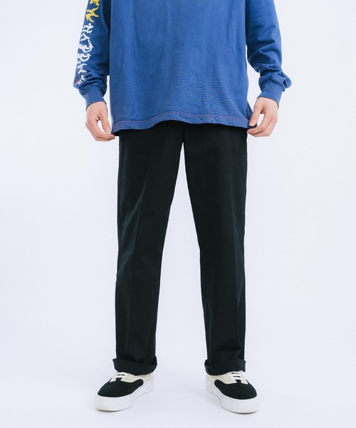 Ressaca（レサーカ）の「コットンツイル ワイドチノスケーターワークパンツ（チノパンツ・メンズ・ライトグレー/ブラック/ベージュ/パープル/ブラウン/レッド/カーキ/ブルー/グリーン/マスタード/チャコール・M/L/XL）」の2枚目の写真
