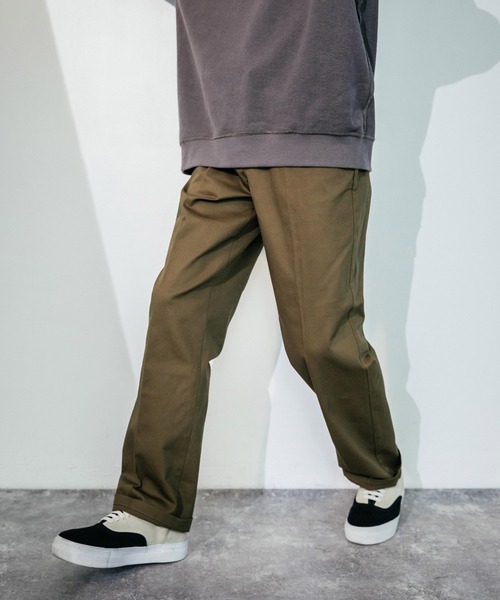 Ressaca（レサーカ）の「コットンツイル ワイドチノスケーターワークパンツ（チノパンツ・メンズ・ライトグレー/ブラック/ベージュ/パープル/ブラウン/レッド/カーキ/ブルー/グリーン/マスタード/チャコール・M/L/XL）」の22枚目の写真