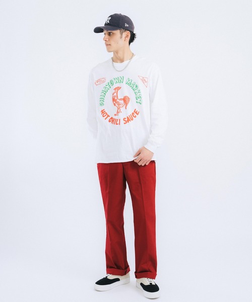 Ressaca（レサーカ）の「コットンツイル ワイドチノスケーターワークパンツ（チノパンツ・メンズ・ライトグレー/ブラック/ベージュ/パープル/ブラウン/レッド/カーキ/ブルー/グリーン/マスタード/チャコール・M/L/XL）」の19枚目の写真