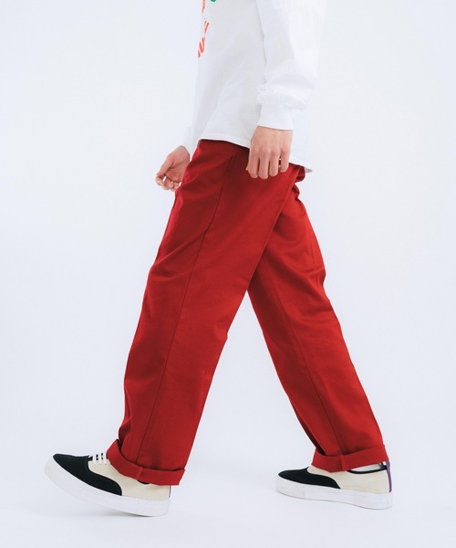 Ressaca（レサーカ）の「コットンツイル ワイドチノスケーターワークパンツ（チノパンツ・メンズ・ライトグレー/ブラック/ベージュ/パープル/ブラウン/レッド/カーキ/ブルー/グリーン/マスタード/チャコール・M/L/XL）」の16枚目の写真