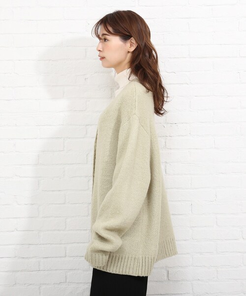 SHOO・LA・RUE（シューラルー）の「◆シャギーニットカーディガン（カーディガン/ボレロ・レディース・ライトパープル/ライトブルー/ホワイト系/ライトグリーン・00）」の6枚目の写真