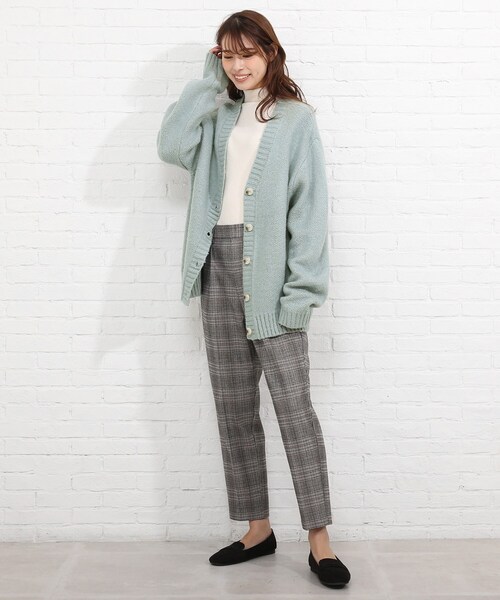 SHOO・LA・RUE（シューラルー）の「◆シャギーニットカーディガン（カーディガン/ボレロ・レディース・ライトパープル/ライトブルー/ホワイト系/ライトグリーン・00）」の19枚目の写真