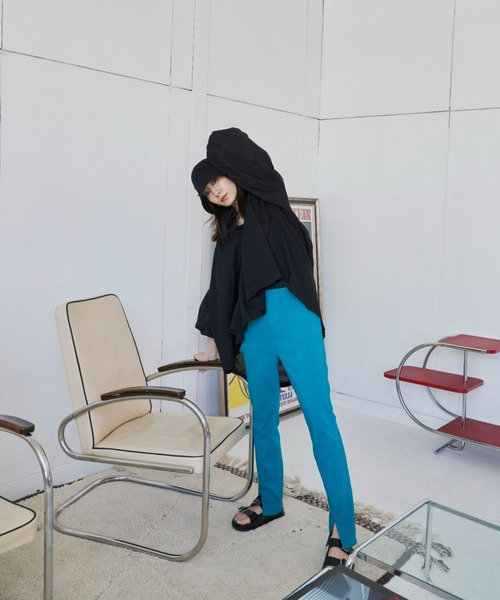 Auntie Rosa Holiday(アンティローザホリデー)の「オーバーシルエットカフタンブラウス(シャツ/ブラウス・レディース・ブルー/オフホワイト/ブラック/オレンジ・FREE)」の9枚目の写真