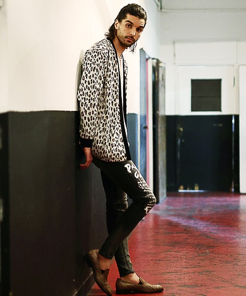 RATTLE TRAP（ラトルトラップ）の「レオパード柄ダブルジャガードカーディガン（カーディガン/ボレロ・メンズ・グレー/ホワイト系その他・M/L）」の13枚目の写真