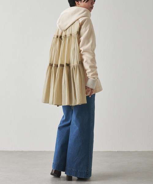 BEARDSLEY（ビアズリー）の「テントパーカー（パーカー・レディース・ベージュ/ブルー・FREE）」の3枚目の写真