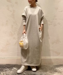 BEARDSLEY | 裏毛シカクワンピース(ワンピース)