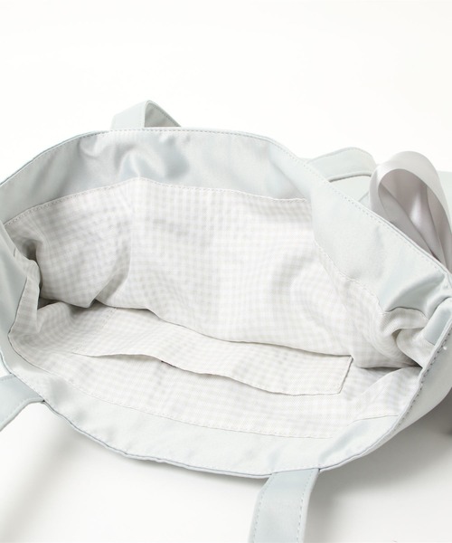 Maison de FLEUR(メゾンドフルール)の「ダブルリボントートバッグ(トートバッグ・レディース・ネイビー/ラベンダー/ブルー系その他5/ライトグリーン系2/ブラック・FREE)」の17枚目の写真