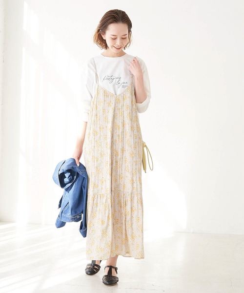 新品未使用品　FR2golf  ペイズリープリーツワンピース 自由区 【SHIHOさん着用・洗える】ペイズリープリント ワンピース